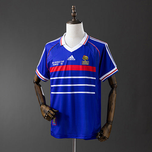 Retro 1998 France Home Jersey Fan Version