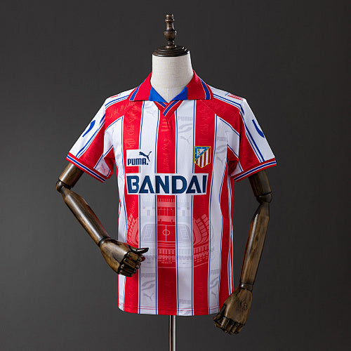 Atletico Madrid 1996/97 Home Retro Jersey Fan Version