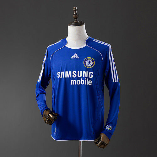 Retro Long Sleeve Chelsea 2006/07 Home Jersey Fan Version