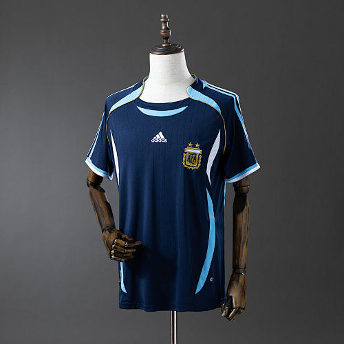 Retro 2006 Argentina Away Jersey Fan Version