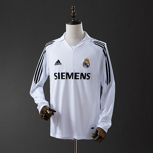 Retro long sleeve Real Madrid 2005/06 Home Jersey