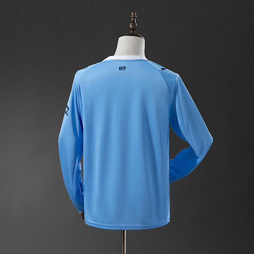 Manchester City 2025/26 Home Long Sleeve Jersey Fan Version