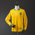 Brazil 2006 Home Long Sleeve Retro Jersey Fan Version