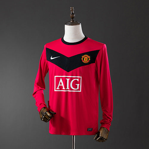 Manchester United 2010 Home Long Sleeve Retro Jersey Fan Version