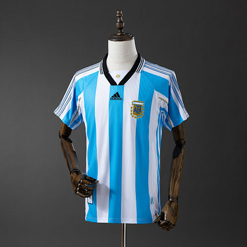 Retro Argentina 1998 Home Jersey Fan Version