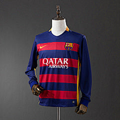 Barcelona 2015/16 Home Long Sleeve Retro Jersey