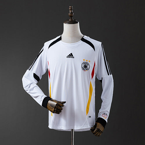 Germany 2006 Home Long Sleeve Retro Jersey Fan Version