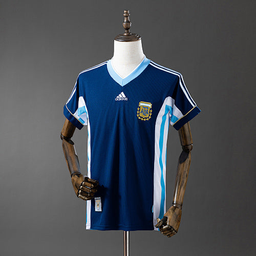 Retro Argentina 1998 Away Jersey Fan Version