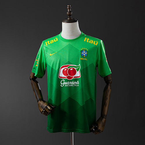 Brazil 2020 Training Suit Green Retro Jersey Fan Version