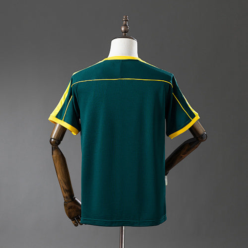 Retro Goalkeeper Brazil 1998 Dark Green Fan Version