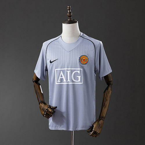 Manchester United 2007 Goalkeeper Grey Retro Jersey Fan Version