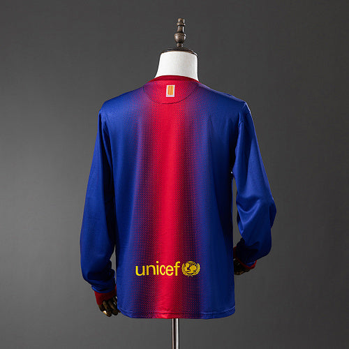 Retro Long Sleeve Barcelona 2012/13 Home Jersey