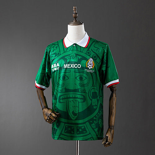 Retro 1998 Mexico Home Jersey Fan Version