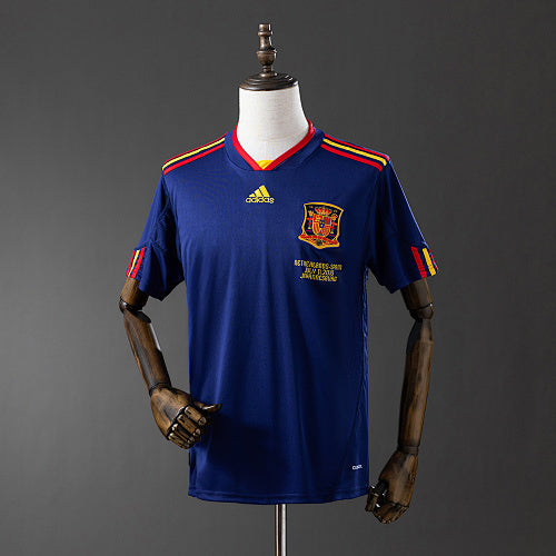 Retro Spain 2010 Away Jersey Fan Version