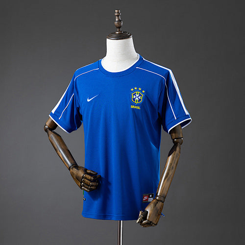 Retro 1998 Brazil Away Jersey Fan Version