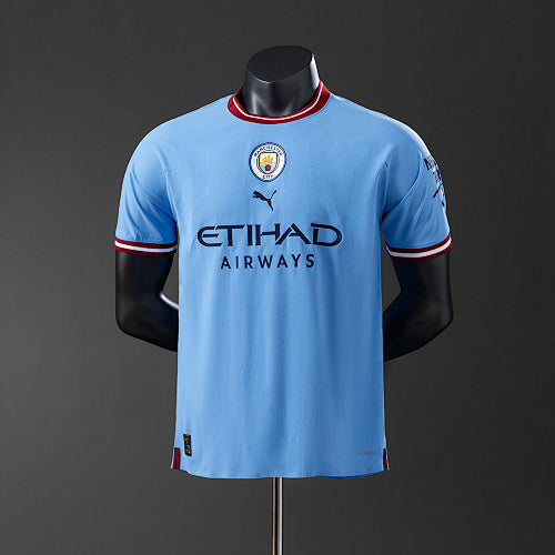 Manchester City 2022/23 Home Player Version Retro Jersey