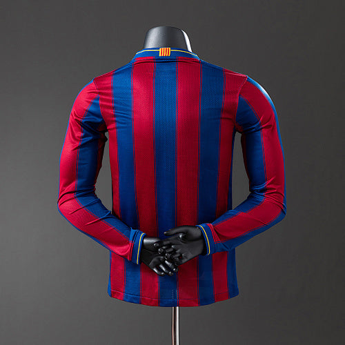 Barcelona 2009/10 Home Long Sleeve Player Version Retro Jersey