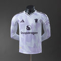 Manchester United 2025/26 Player Version Away Long Sleeve Jersey