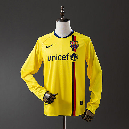Retro long Sleeve Barcelona 2008/09 Away Jersey