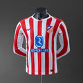2025/26 Long Sleeve Atletico Madrid Home Jersey Player Version