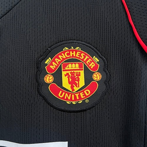 Kids Manchester United 2007/08 Black Jersey Kit Fan Version