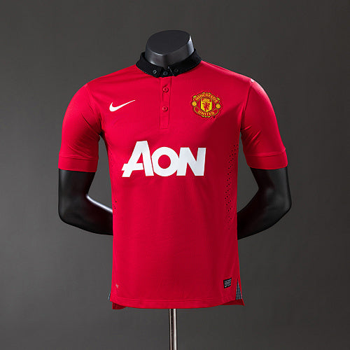 Manchester United 2013/14 Player Version Retro Home Jersey