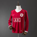 Retro 2006/07 Manchester United Long Sleeve Home Jersey Fan Version