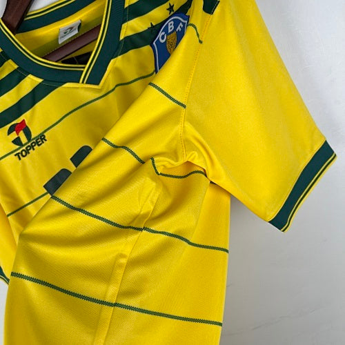 Retro Brazil 1984 Home Jersey Fan Version