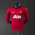 Manchester United 2012/13 Home Long Sleeve Player Version Retro Jersey