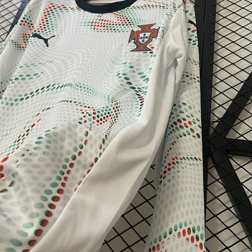 2025 Long Sleeve Portugal Away Jersey Fan Version