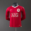 Manchester United 2006/07 Home Long Sleeve Player Version Retro Jersey