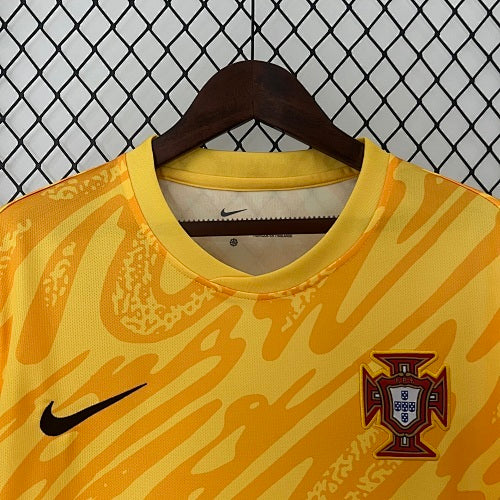 2024 Goalkeeper Portugal Yellow Fan Version