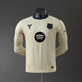 Barcelona 2025/26 Player Version Away Long Sleeve Jersey