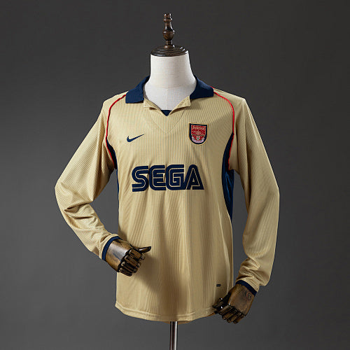 Arsenal 2001/02 Away Long Sleeve Retro Jersey Fan Version
