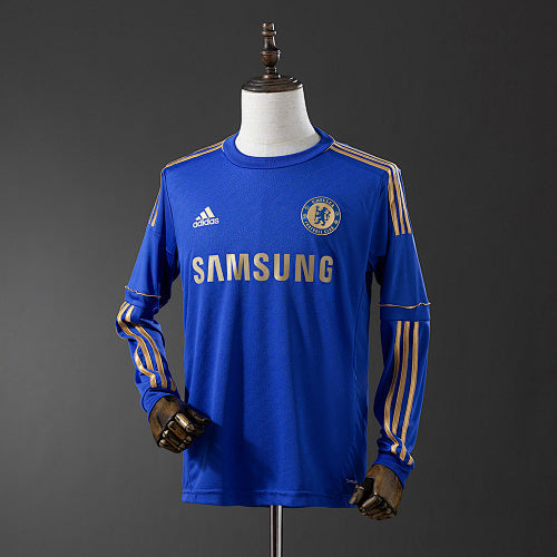 Retro Long Sleeve Chelsea 2012/13 Home Jersey Fan Version
