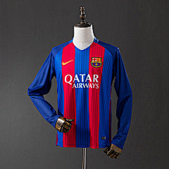 Barcelona 2016/17 Home Long Sleeve Retro Jersey