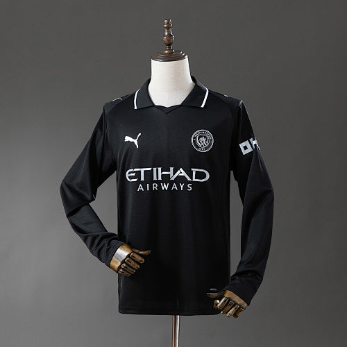 Manchester City 2025/26 Away Long Sleeve Jersey Fan Version