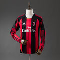AC Milan 2010/11 Home Long Sleeve Retro Jersey Fan Version