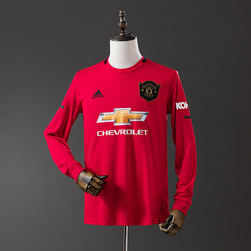 Manchester United 2019/20 Home Long Sleeve Retro Jersey Fan Version