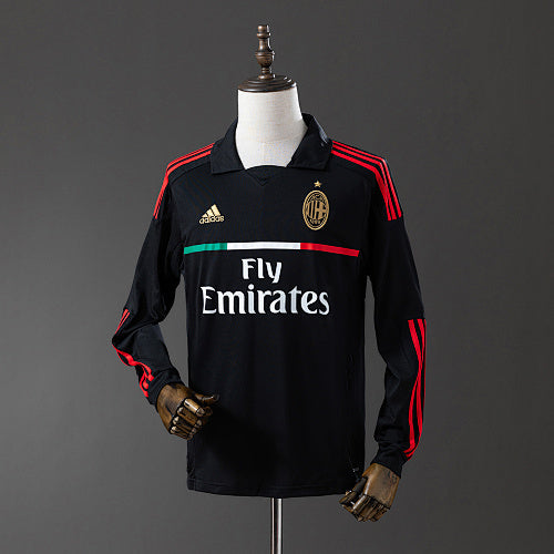 AC Milan 2011/12 Away Long Sleeve Retro Jersey Fan Version