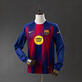 Barcelona 2025/26 Home Long Sleeve Jersey Fan Version