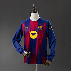 Barcelona 2025/26 Home Long Sleeve Jersey Fan Version