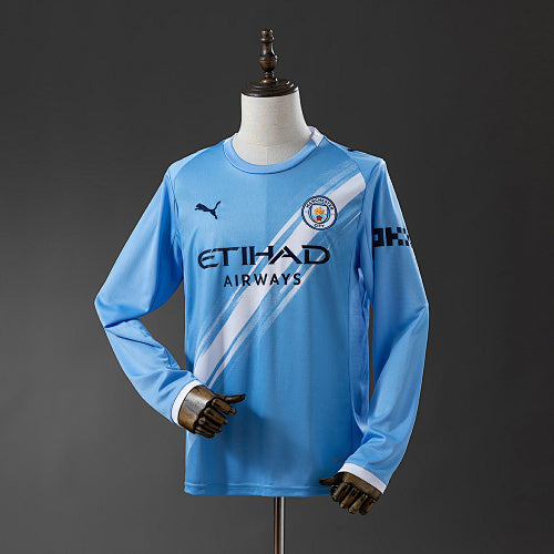 Manchester City 2025/26 Home Long Sleeve Jersey Fan Version