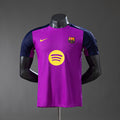 Barcelona 2025/26 Pre-match training Player Version-Purple Jersey