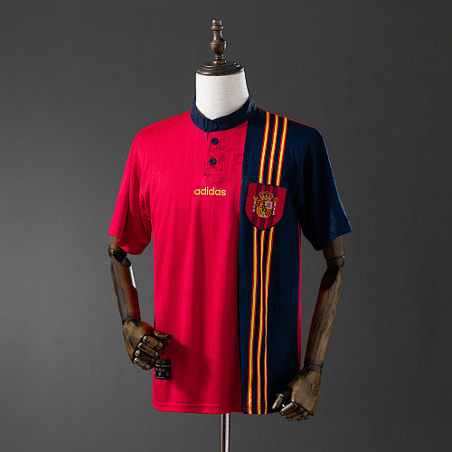 Retro Spain 1996 Home Jersey Fan Version