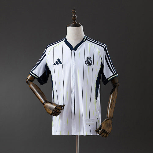 Real Madrid 2025/26 Baseball - White Jersey