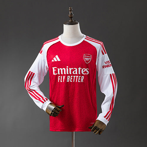 Arsenal 2025/26 Home Long Sleeve Jersey Fan Version