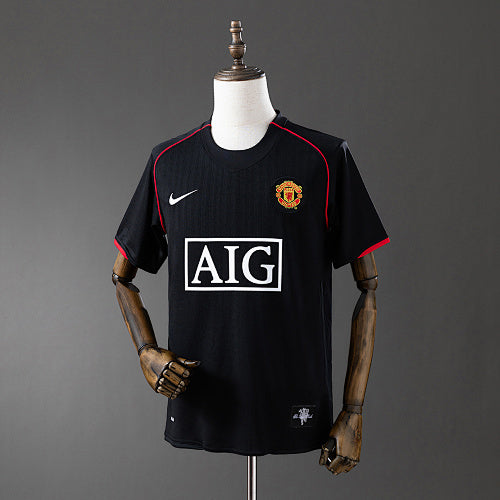 Retro Manchester United 2007/08 Black Jersey Fan Version