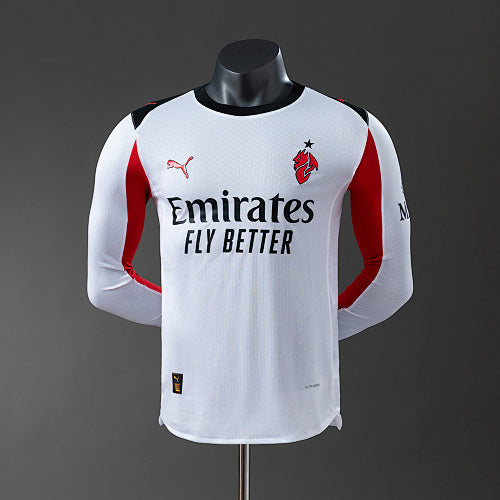 AC Milan 2025/26 Away Player Version Long Sleeve Jersey