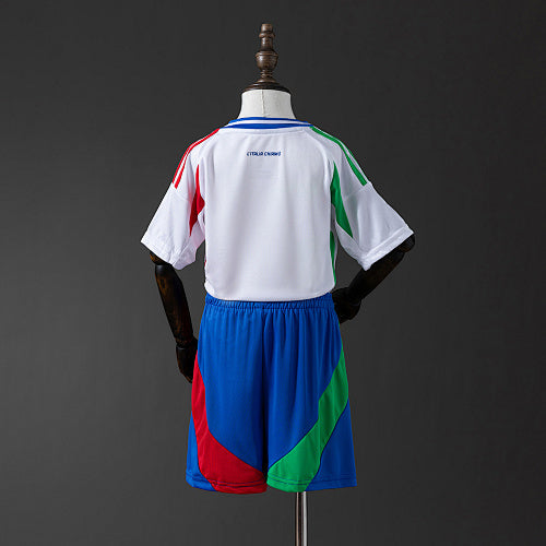 2024 Kids Italy Away Jersey Kit Fan Version